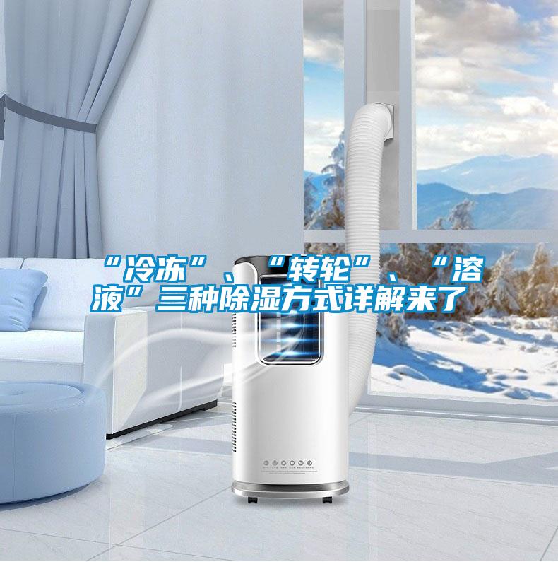 “冷凍”、“轉(zhuǎn)輪”、“溶液”三種除濕方式詳解來(lái)了