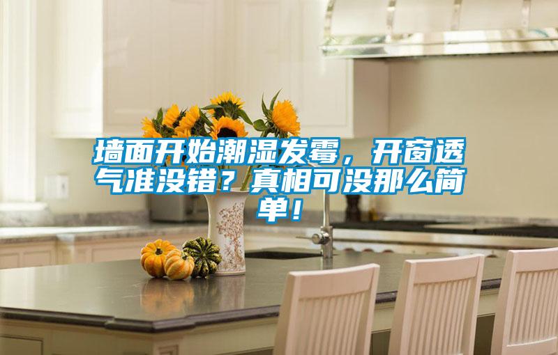 墻面開始潮濕發(fā)霉,開窗透氣準沒錯?真相可沒那么簡單!