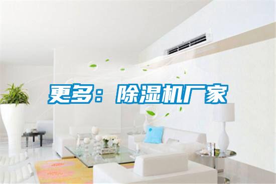 更多:除濕機(jī)廠家