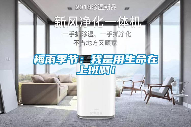 梅雨季節:我是用生命在上班啊!