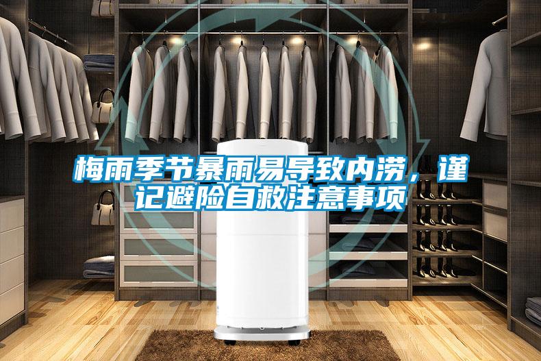 梅雨季節暴雨易導致內澇，謹記避險自救注意事項