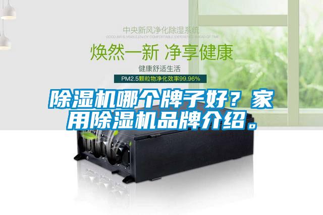 除濕機哪個牌子好?家用除濕機品牌介紹。