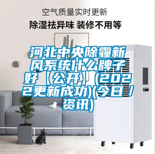 河北中央除霾新風系統(tǒng)什么牌子好【公開】(2022更新成功)(今日/資訊)