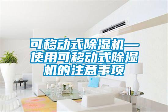 可移動式除濕機(jī)—使用可移動式除濕機(jī)的注意事項(xiàng)