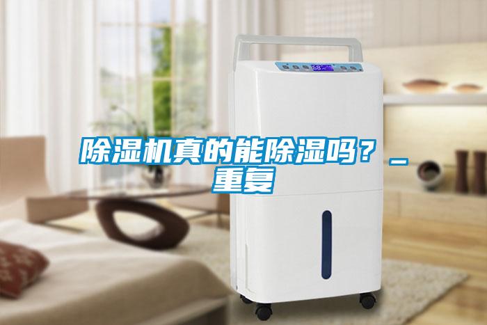 除濕機真的能除濕嗎？_重復