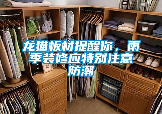 龍貓板材提醒你,雨季裝修應特別注意防潮