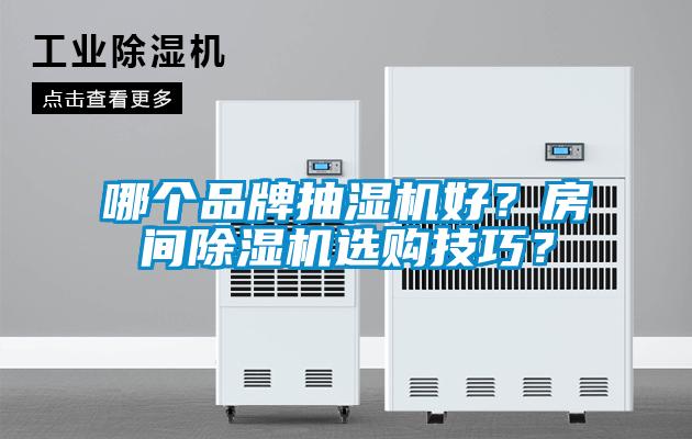 哪個品牌抽濕機好？房間除濕機選購技巧？
