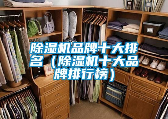 除濕機品牌十大排名(除濕機十大品牌排行榜)