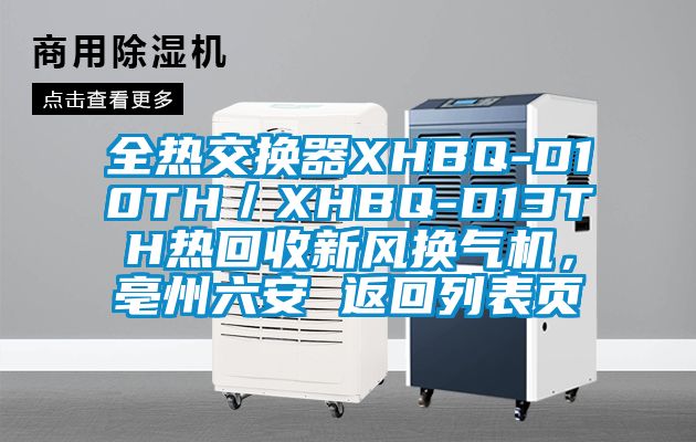 全熱交換器XHBQ-D10TH/XHBQ-D13TH熱回收新風(fēng)換氣機(jī),亳州六安 返回列表頁(yè)